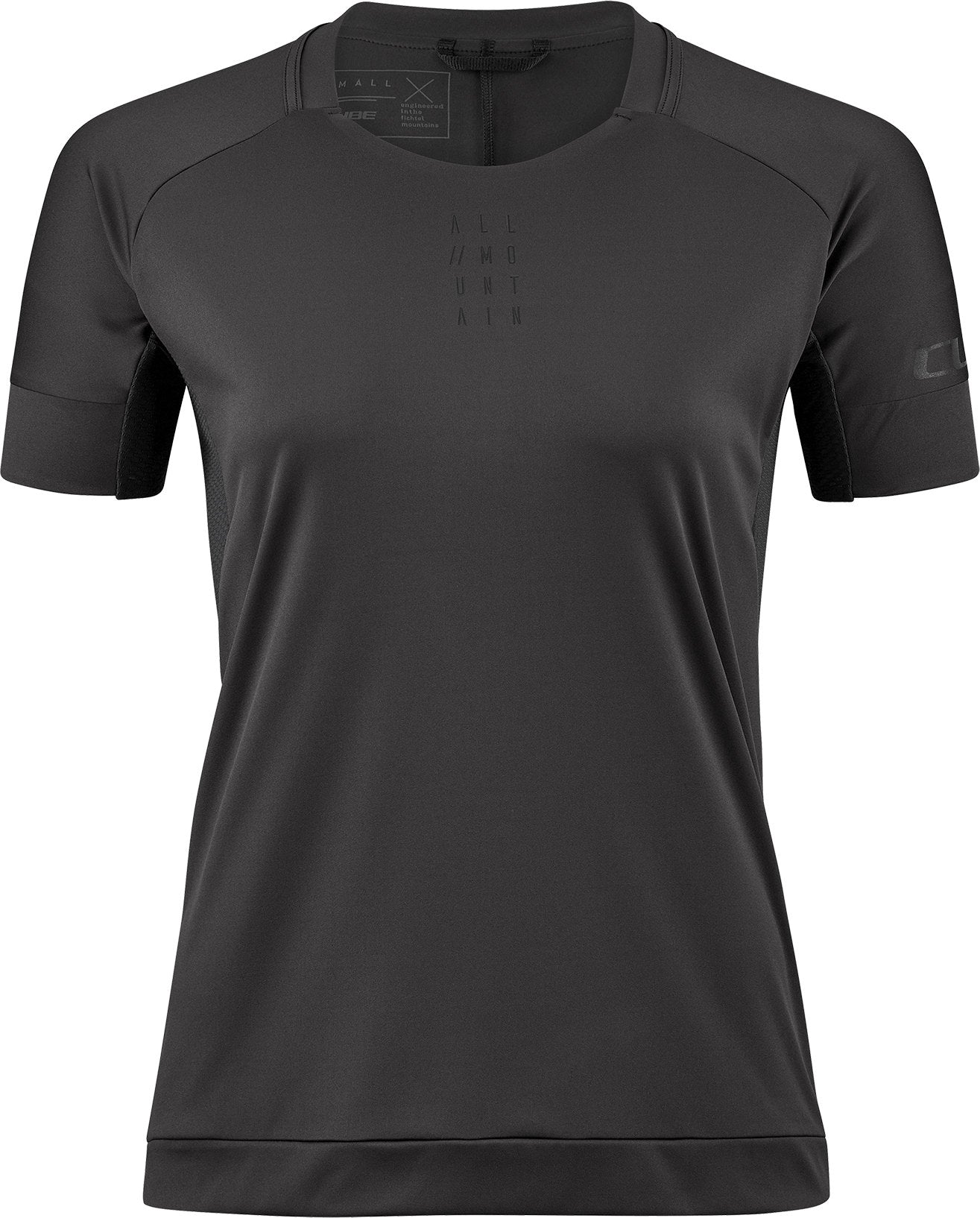 CUBE Am Ws Rundhalstrikot S/S Schwarz