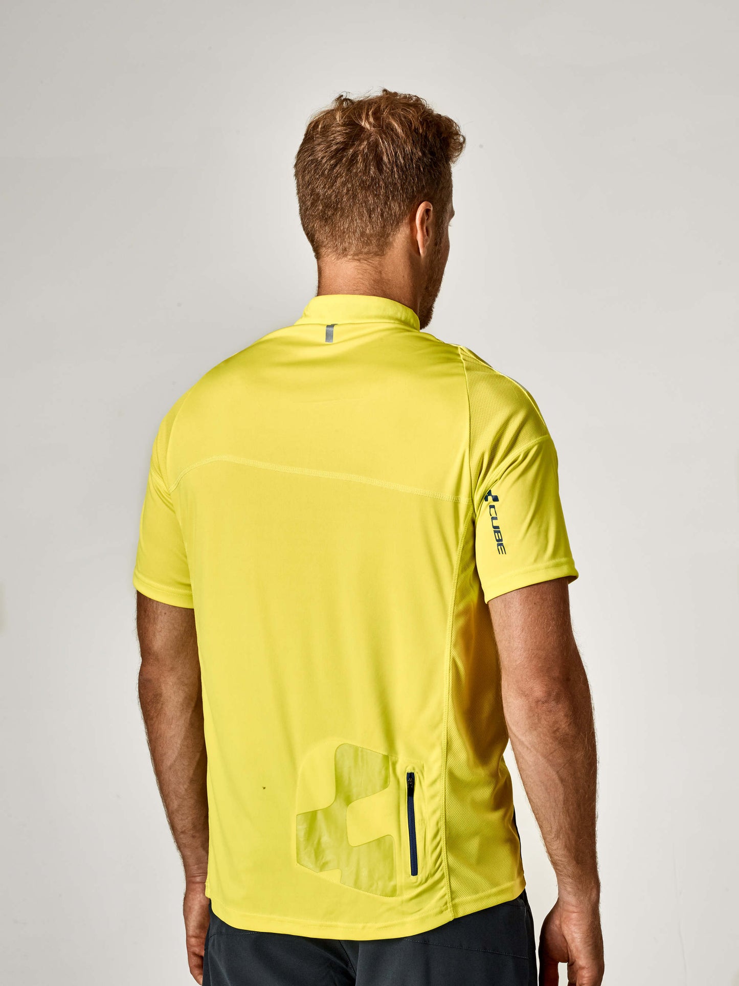 Camiseta CUBE Motion manga corta color limón