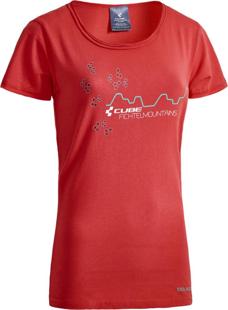 CUBE Wls T-Shirt Fichtelmountains Rot