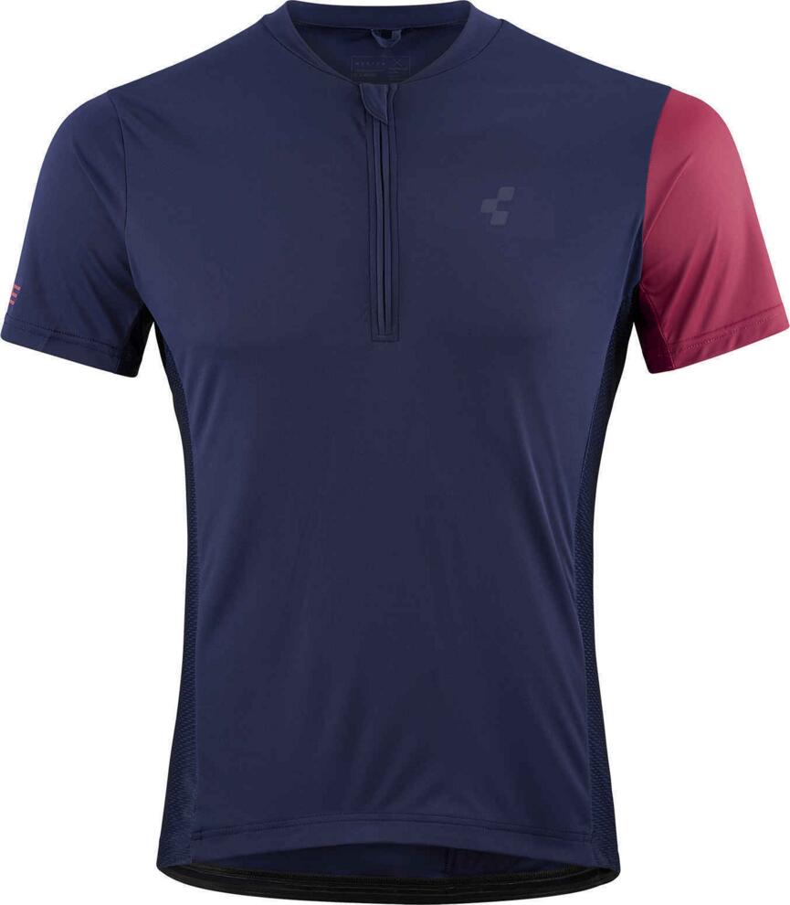 CUBE Tour Jersey Half Zip Blue/Red