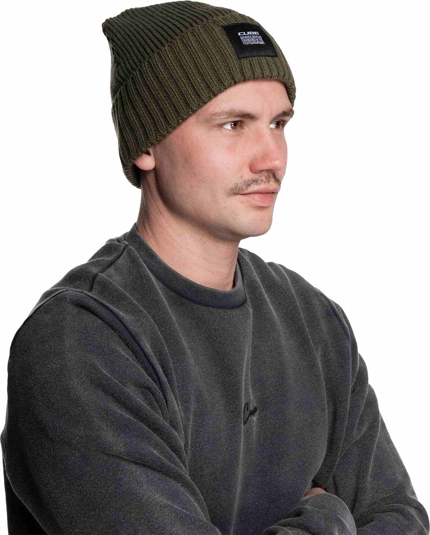 CUBE BEANIE OLIVE ONESIZE