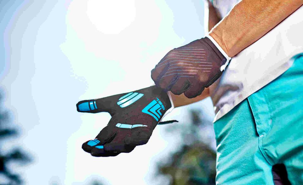 CUBE Natural Fit Wls Handschuhe Sun Langfinger Blau