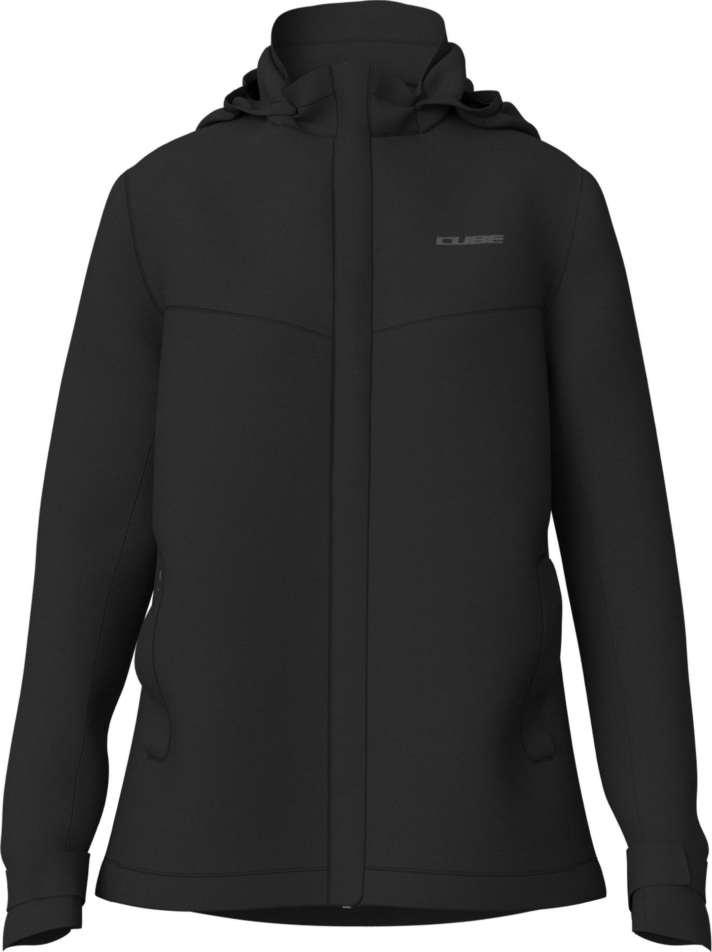CUBE WS RAIN JACKET CMPT BLACK S (36)