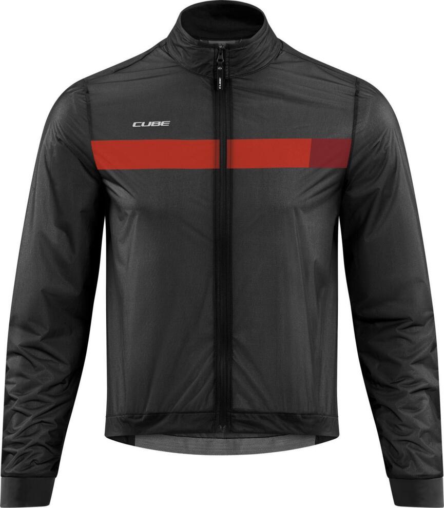 Chaqueta cortavientos negra Teamline de CUBE