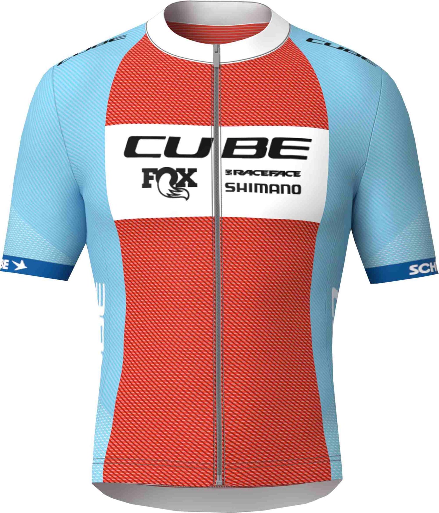 CUBE ROAD/XC JERSEY X FACTORY RACING S/S BLUE/ORANGE L