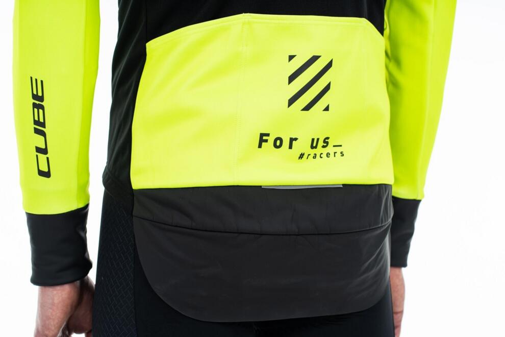 Chaqueta de seguridad Softshell CUBE Blackline negra/neón