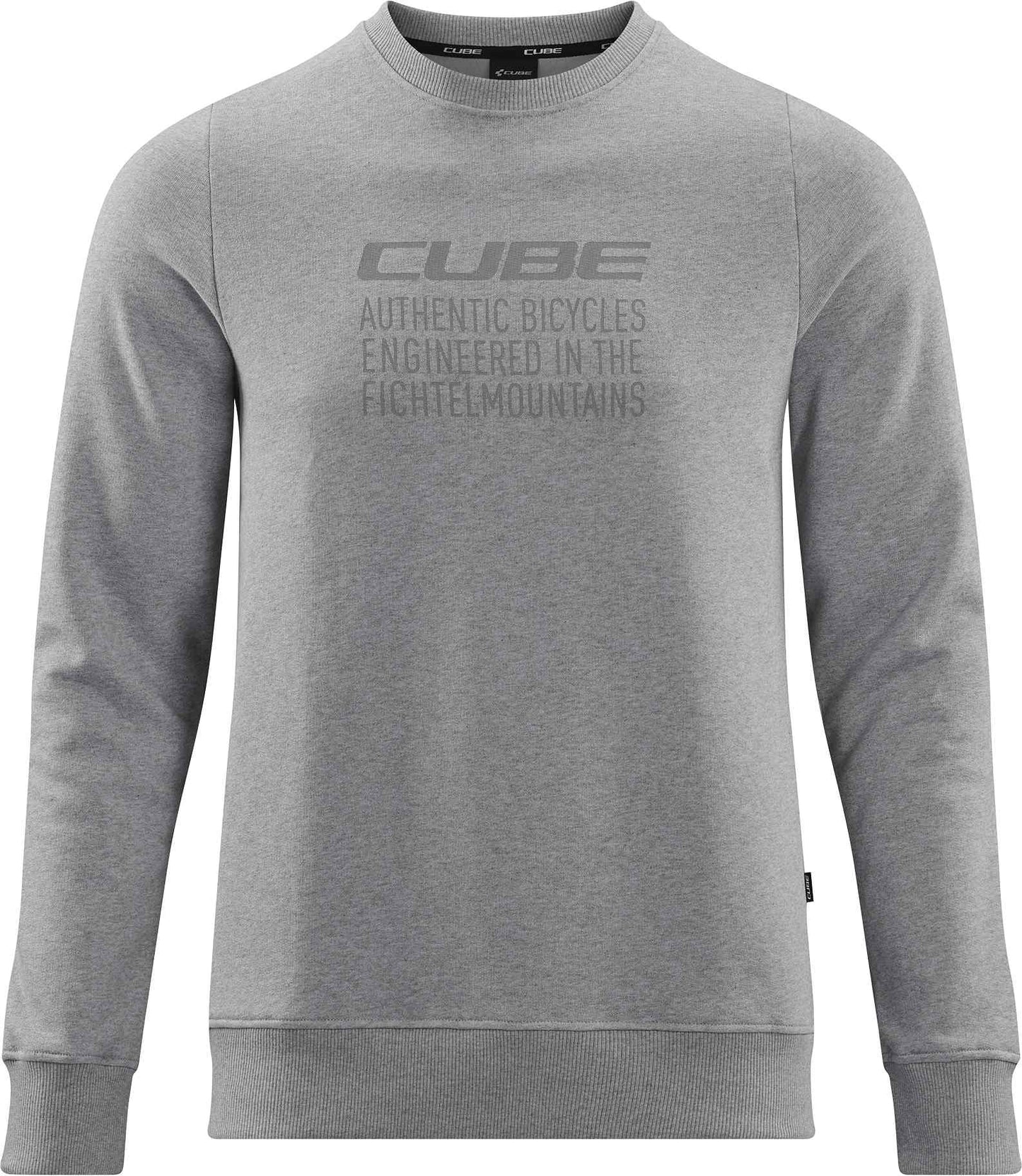 CUBE Bio Pullover Grau Melange