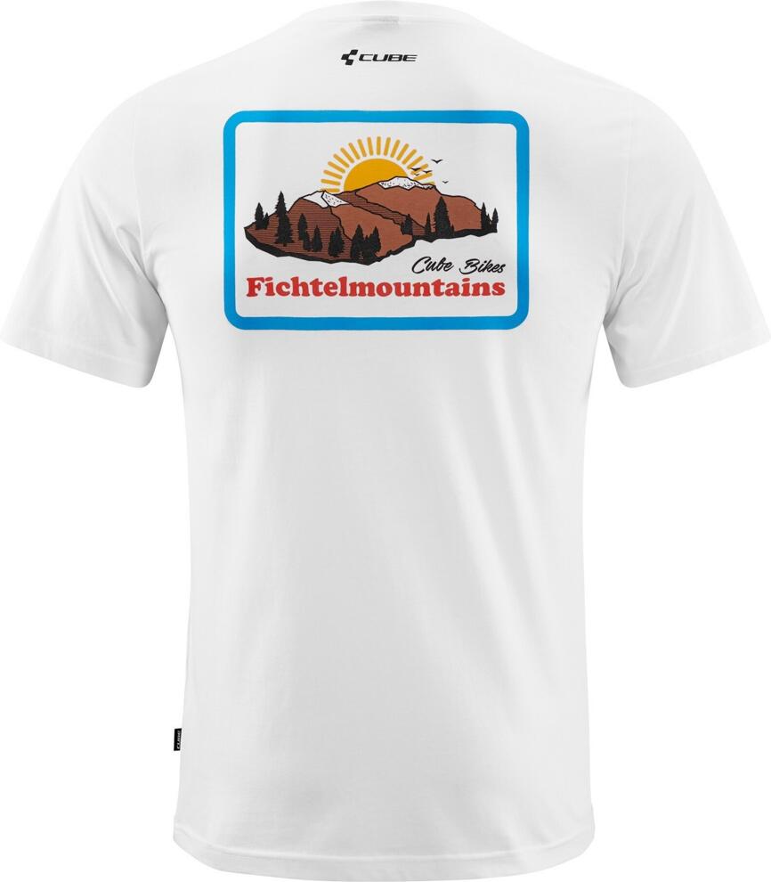 CUBE Organic T-Shirt Landscape White