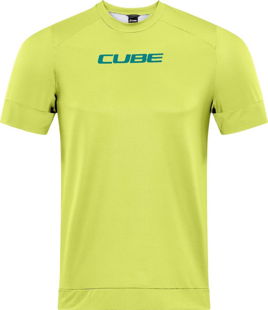 CUBE Atx Rundhalstrikot S/S Lime