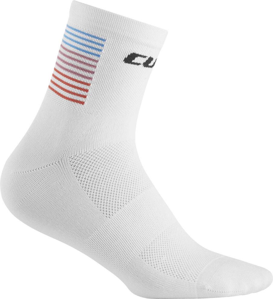 Calcetines CUBE de corte medio Teamline blancos