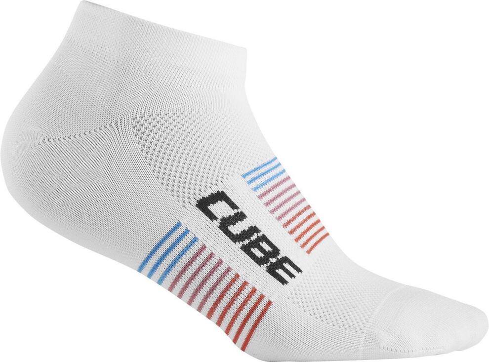Calcetines de corte bajo CUBE Teamline blancos