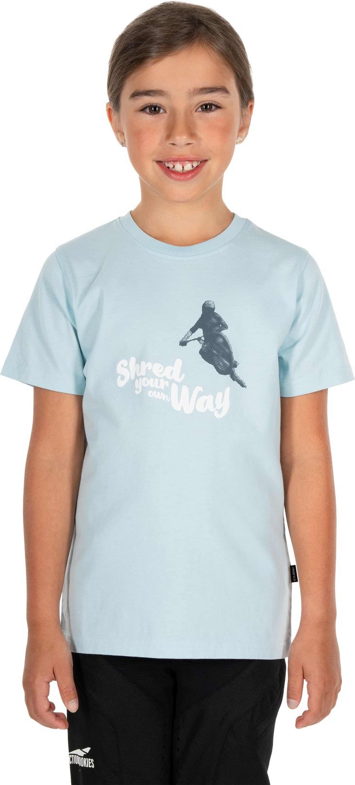 CUBE ORGANIC T-SHIRT ROOKIE SHRED BLUE XS (98/104)