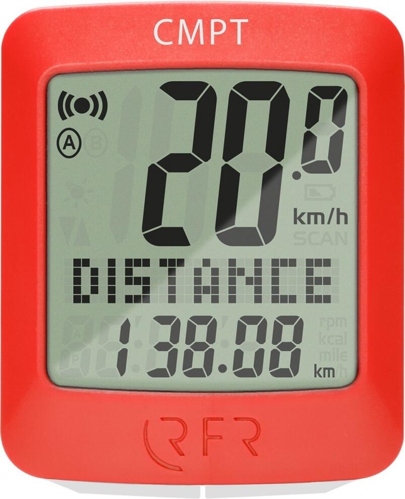 rfr fahrradcomputer wireless cmpt RFR Fahrradcomputer Cmpt Rot – Mcrbikes