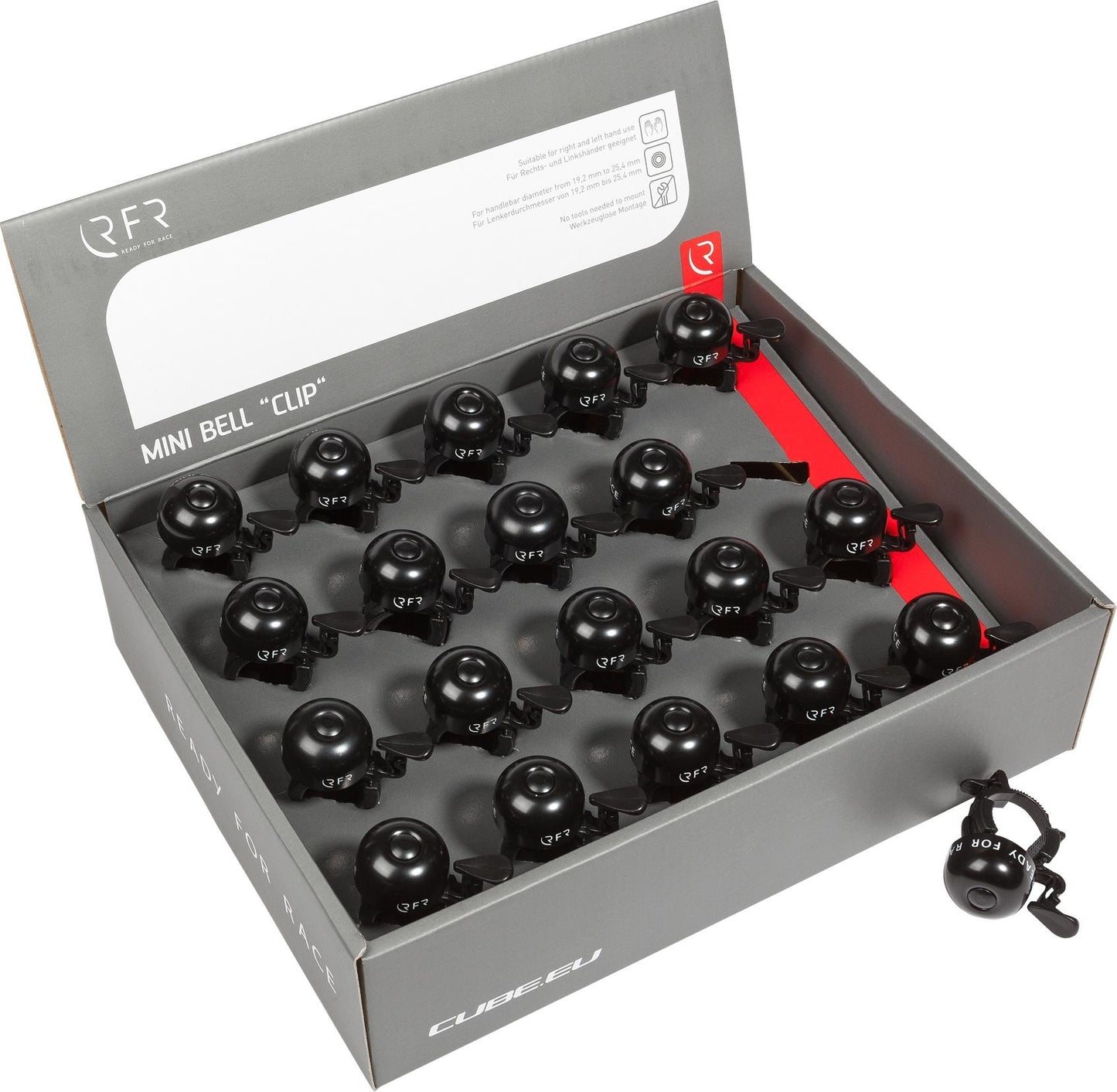 Clip para caja de campana RFR, 20 unidades