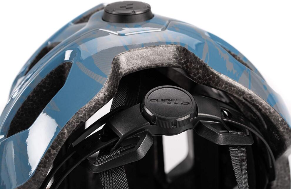 Casco CUBE Steep azul brillante