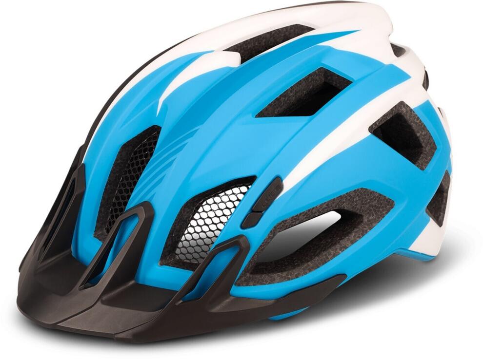 CUBE Helmet Quest Blue/White/Black – Mcrbikes - Main Image