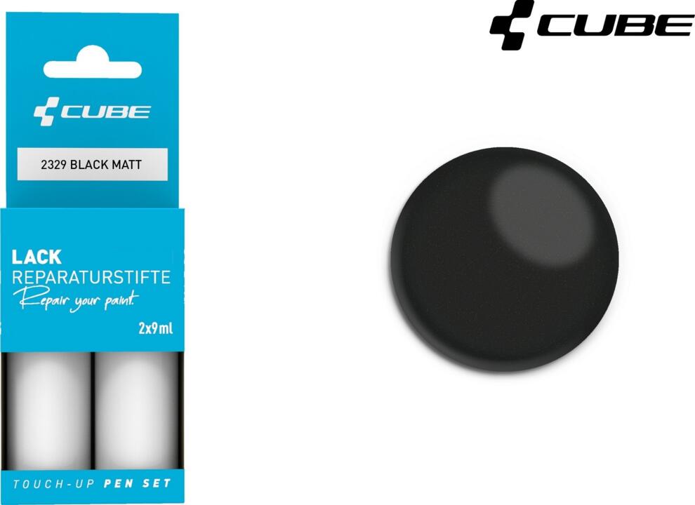 CUBE Lackstift-Set Schwarz Matt 2329