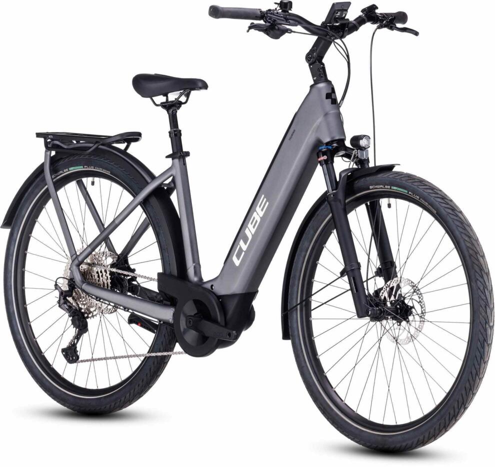cube trekking e bike 2024 CUBE Touring Hybrid Exc 625 Grey/Metal 2024 – Mcrbikes