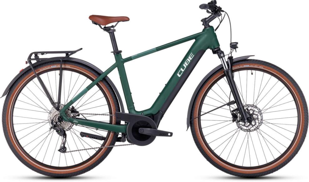 e bike cube grün Cube Touring Hybrid One 625 Dunkelgrün/Grün 2024 – Mcrbikes