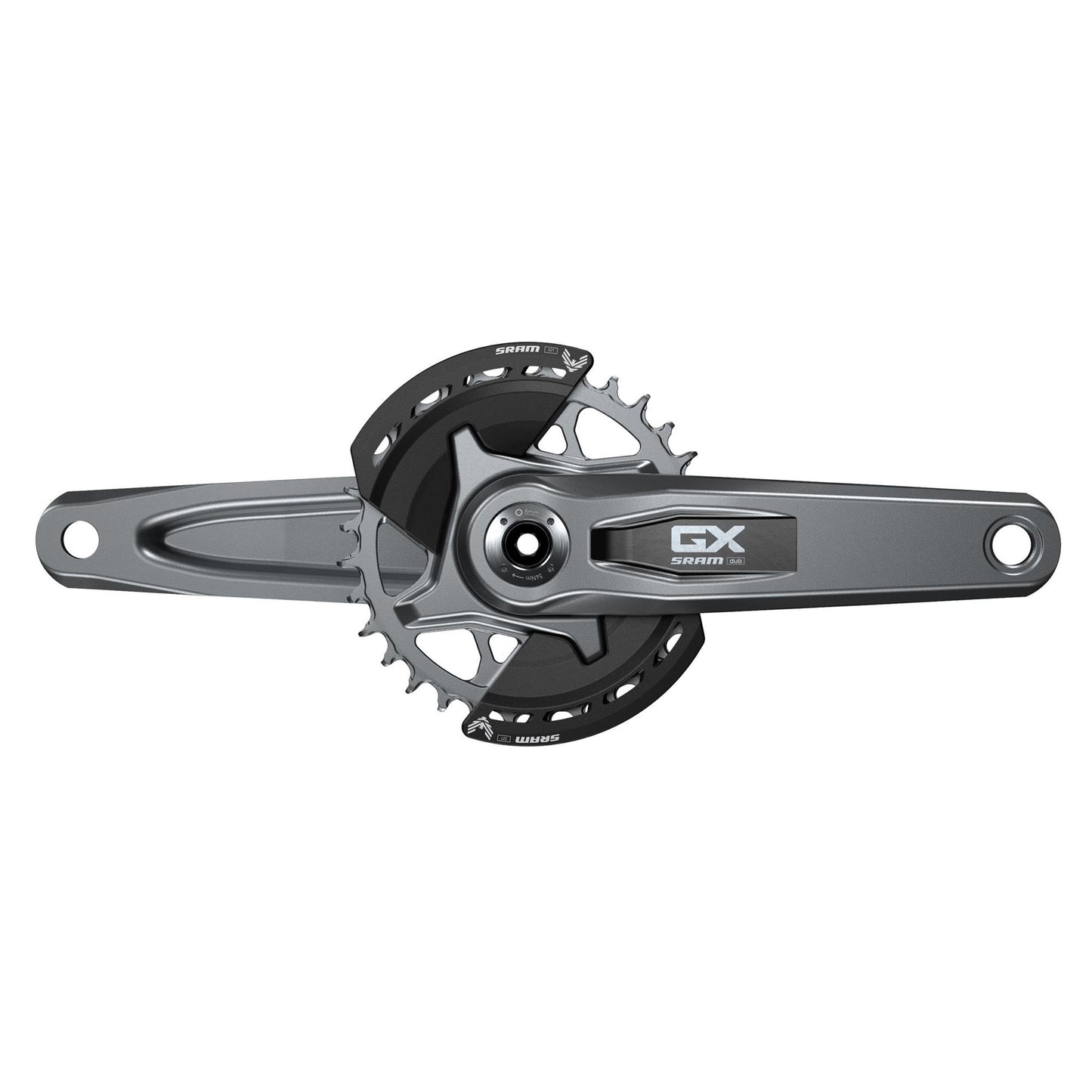 SRAM Crankset Gx Eagle Q174 55mm Chainline Dub MTB Wide Dark Polar 2-Guards 32T T-Type (BB Not Included)