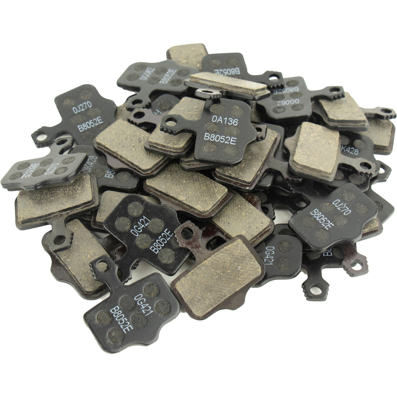 SRAM Disc Brake Pads - Small Organic/Steel (Quiet) (20 Sets) - 2 Piece Road/Elixir/DB/Level B1 (2020+) - Oe Road Pad