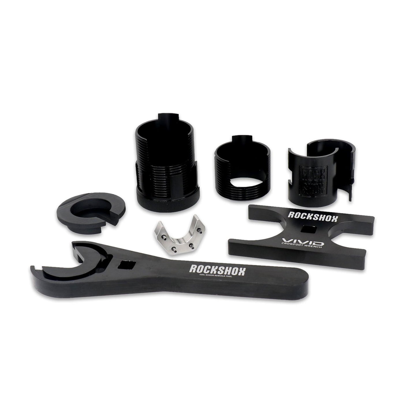 RockShox Rear Shock Toolset for Vivid Service (includes countermeasure tools, clip, 46/36 crowfoot, body protector) - Vivid C1+ (2024+)