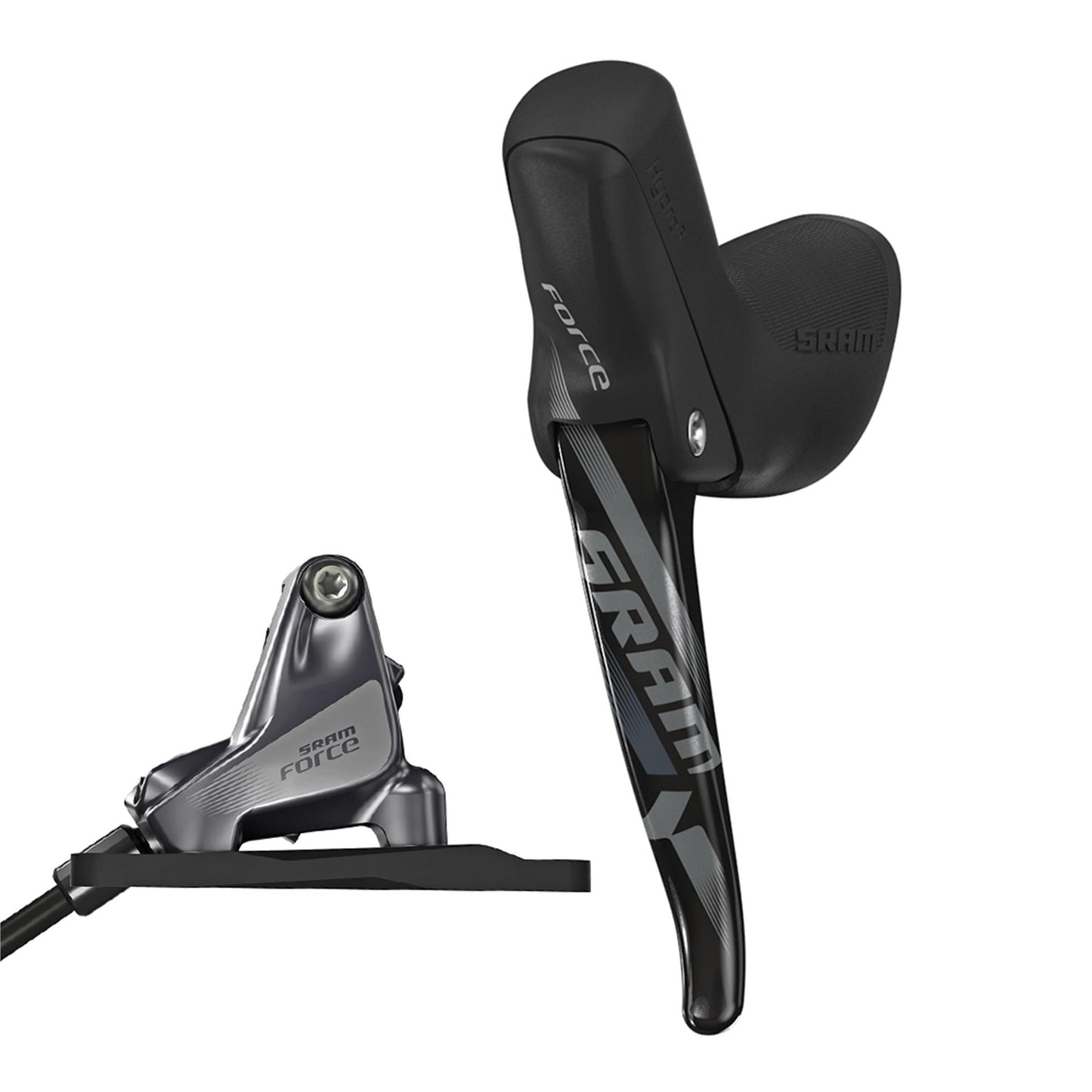 SRAM Hydraulic Disc Brake Force1 (UK Style) Left Rear Brake 1800mm w Flat Mount Hardware (Rotor & Bracket sold separately)