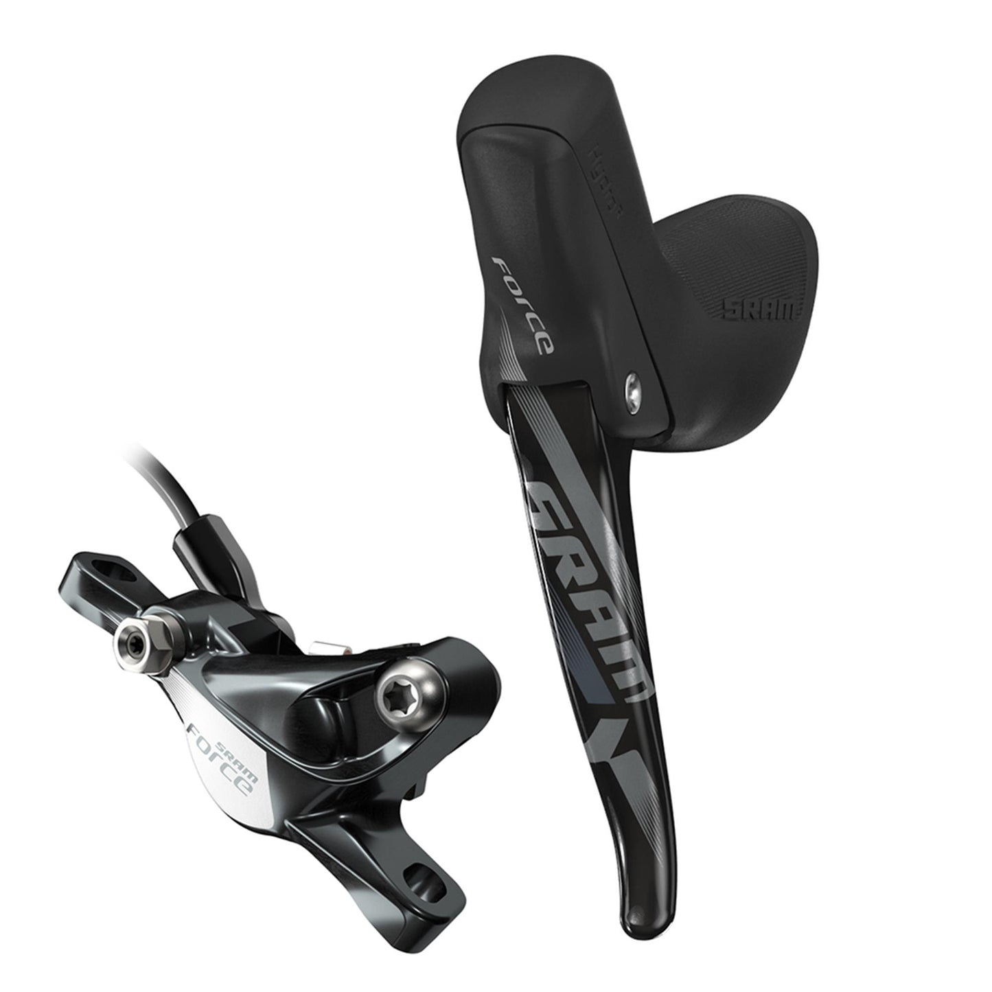 SRAM Force1 Hydraulic Disc Brake (UK Style) Left Rear Brake 1800mm wDirect Mount Hardware (Rotor & Bracket sold separately)