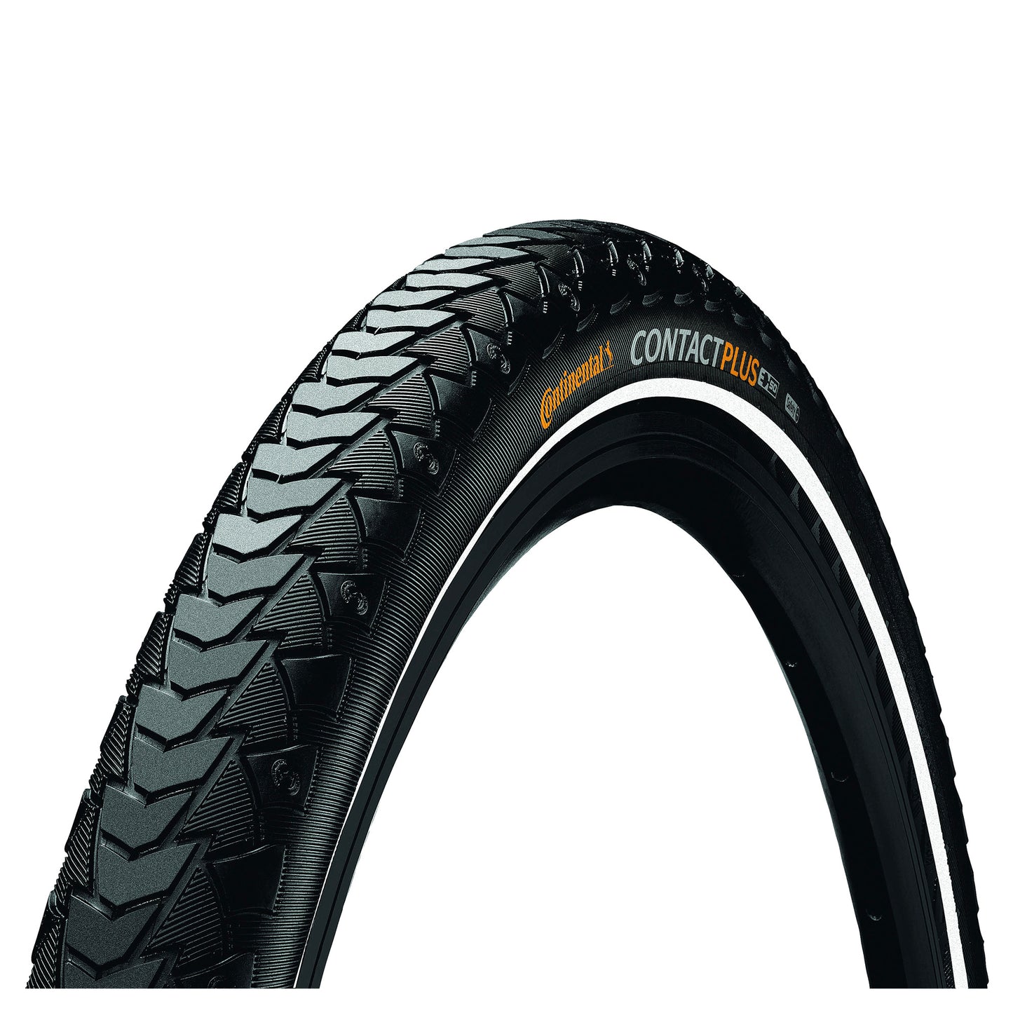 Continental CONTACT Plus Reflex Tyre - Wire Bead: BLACK/BLACK REFLEX 700X47C (45C)