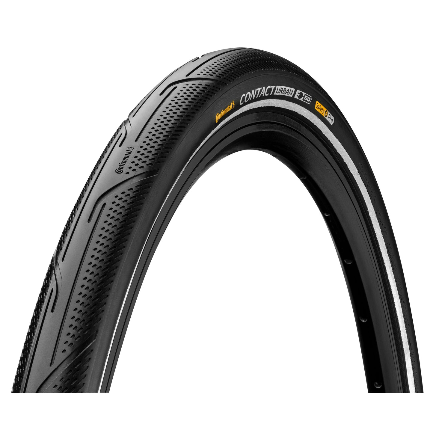 Continental Contact Urban Reflex Tyre 2022: BLACK/BLACK - RX 27X2.4"