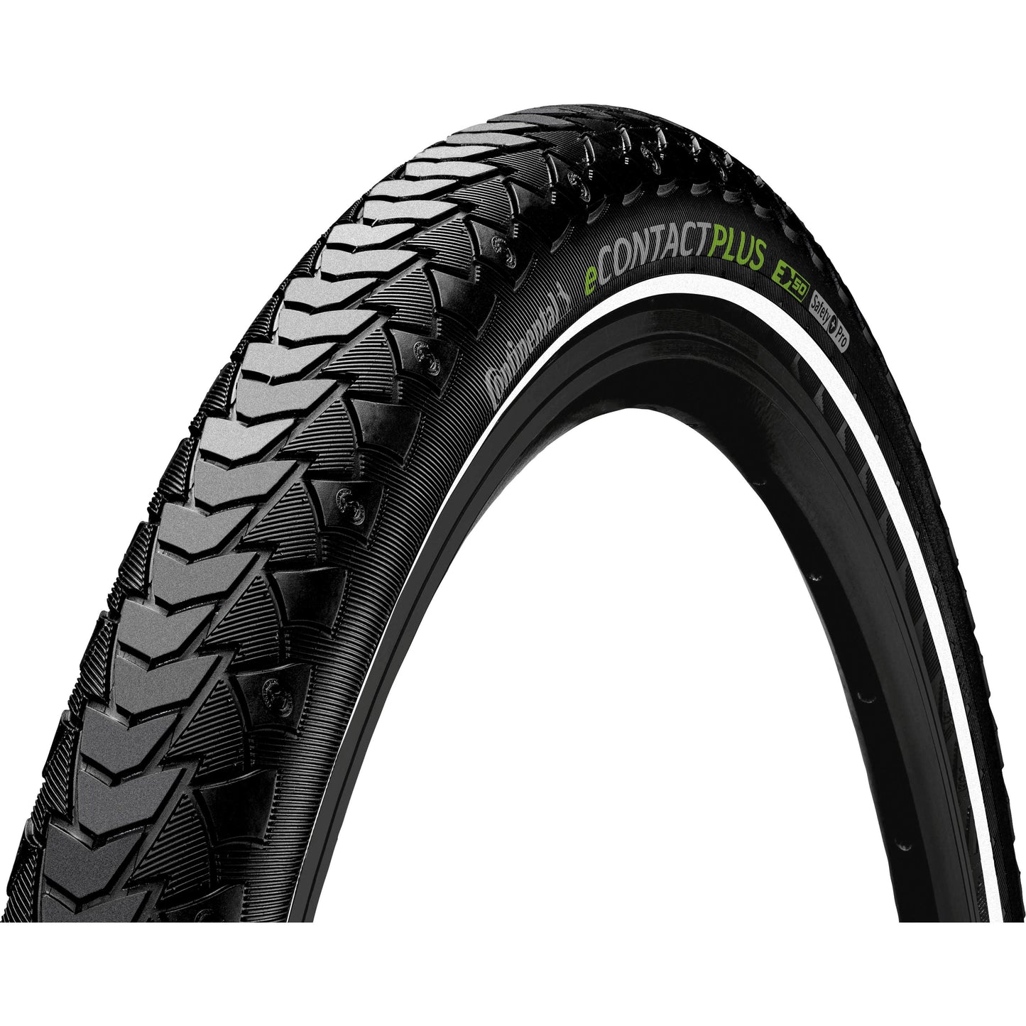 Continental Econtact Plus Reflex Wire Urban Tyre 2022: BLACK/BLACK - RX 27.5X2.20