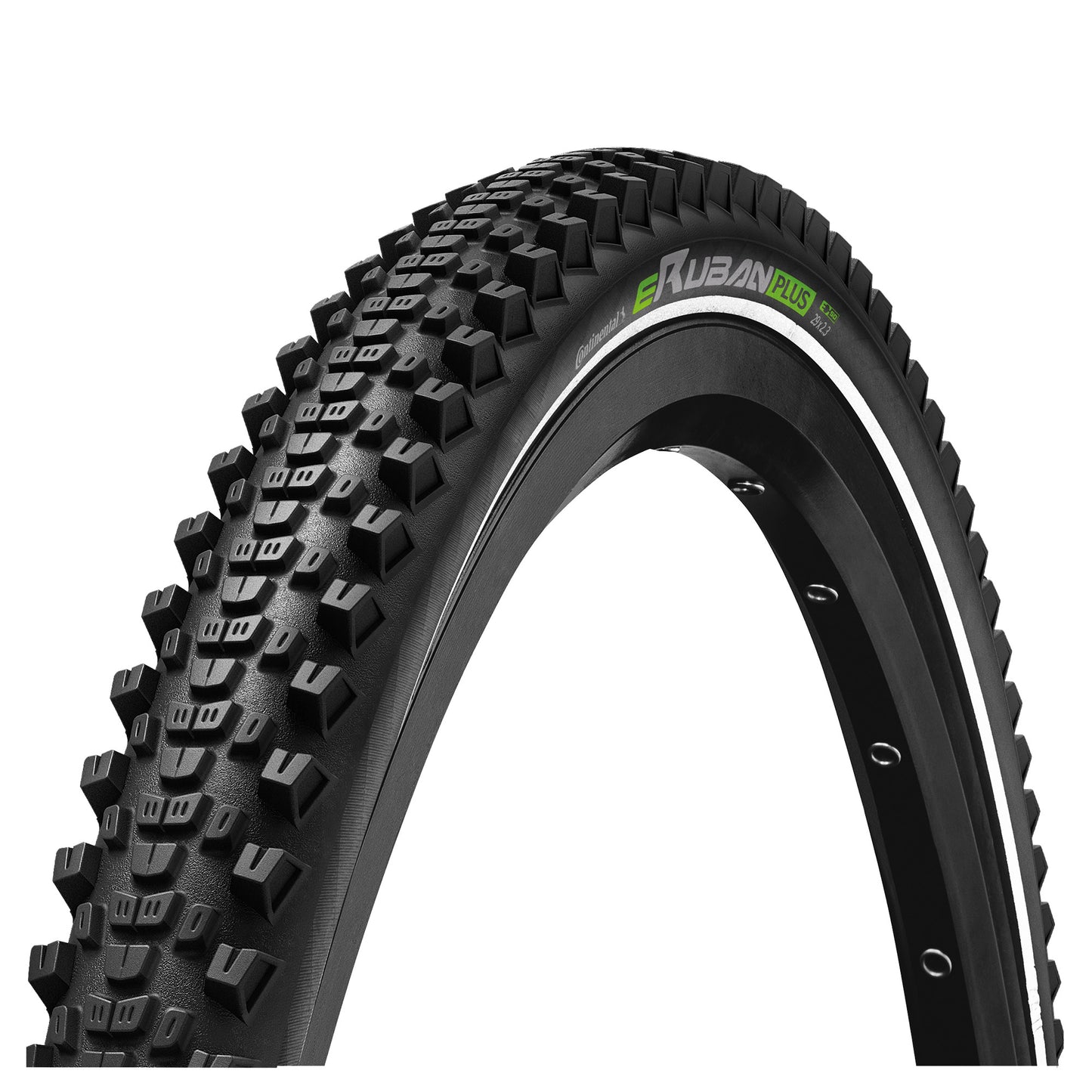 Continental eRuban Plus Tyre - Wire Bead: BLACK/BLACK REFLEX 27.5X2.30"