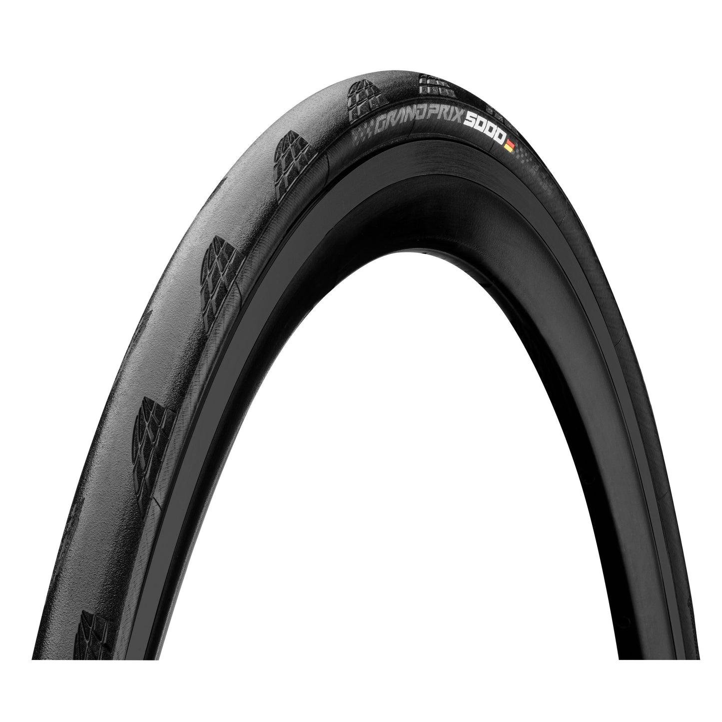 Continental Grand Prix 5000 All-Season Tubeless Ready Foldable Reflex Tyre 2022: BLACK/BLACK 700X25C
