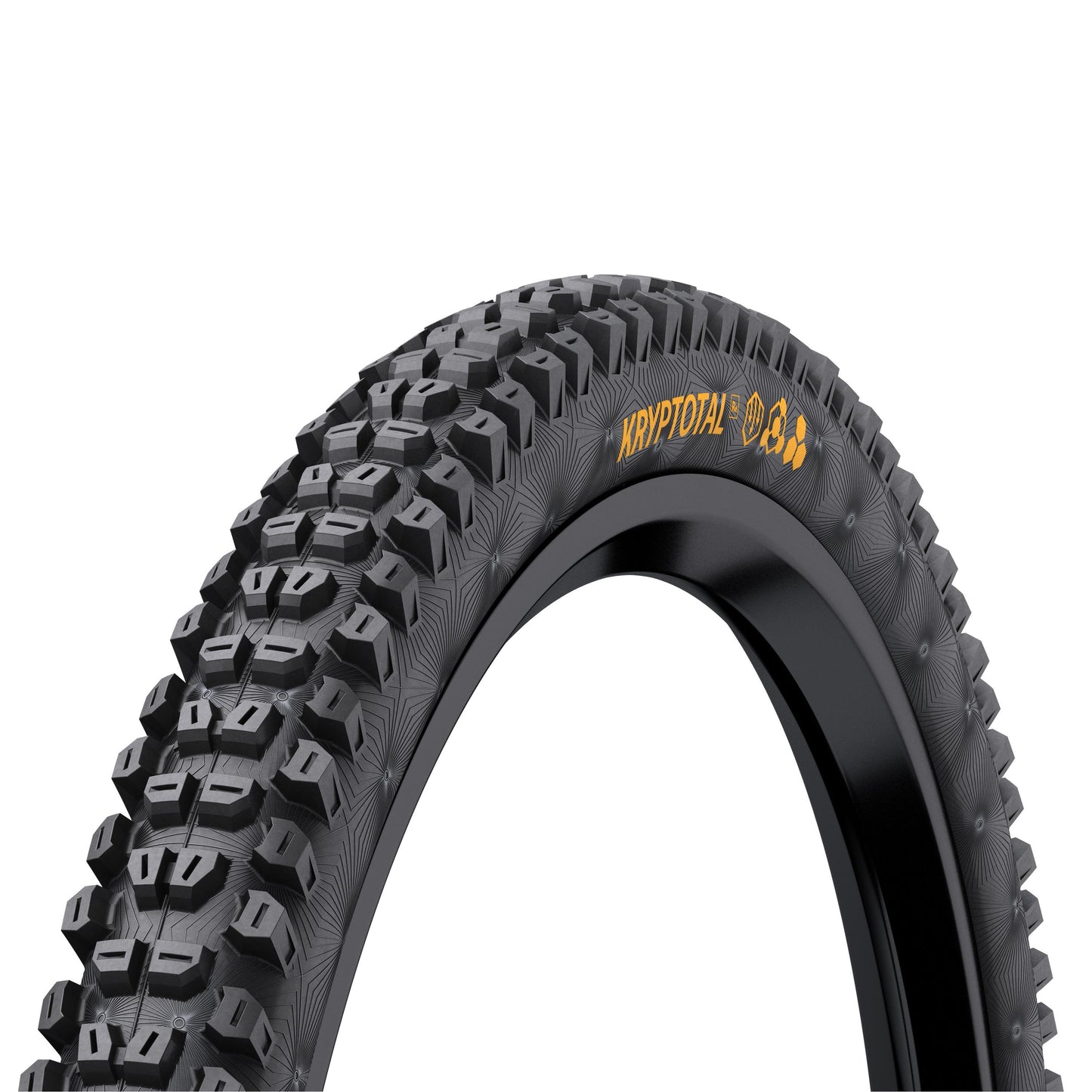 Continental Kryptotal Rear Enduro Tyre - Soft Compound Foldable: BLACK & BLACK 27.5X2.40"