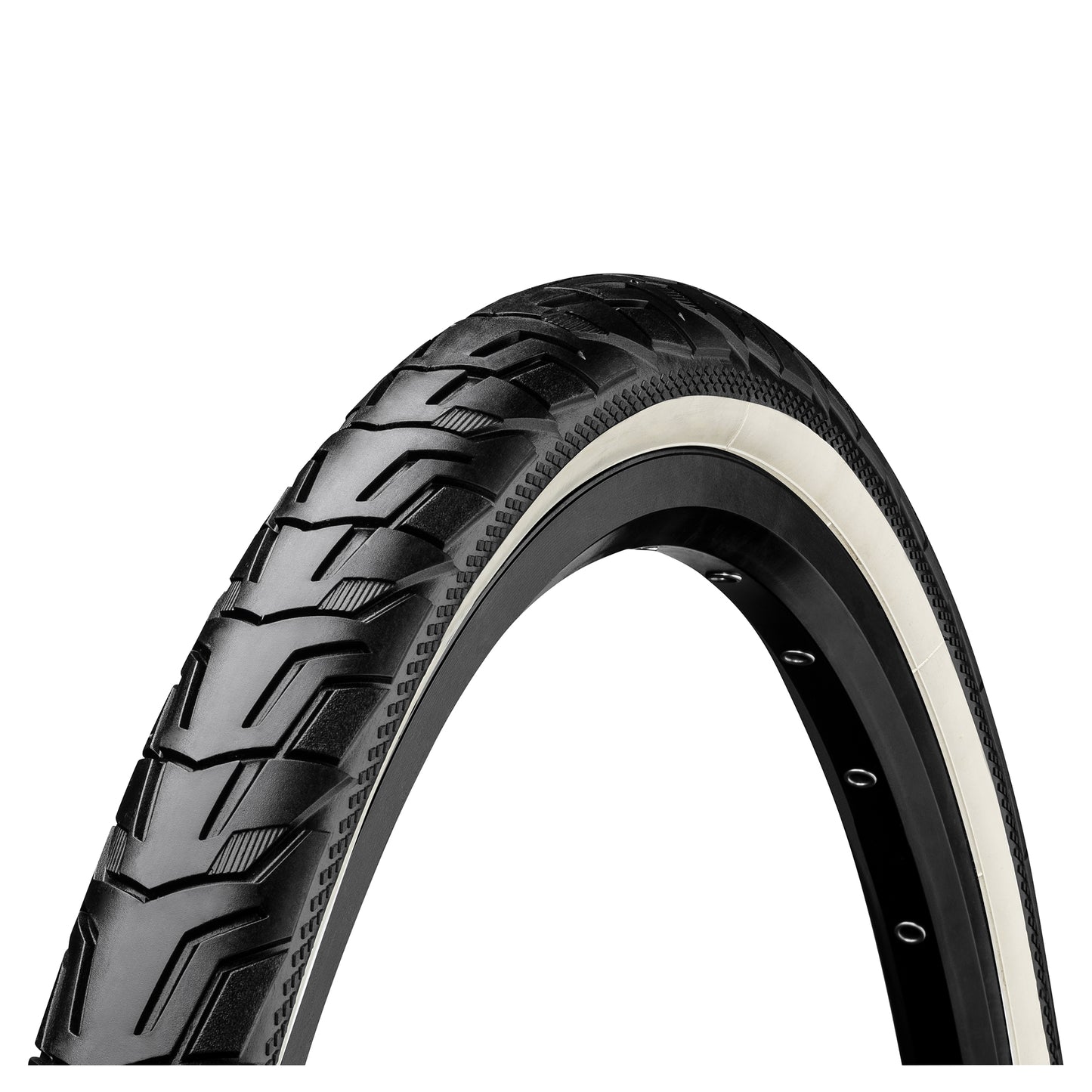 Continental RIDE City Reflex Tyre - Wire Bead: BLACK/CREAM REFLEX 700X47C (45C)