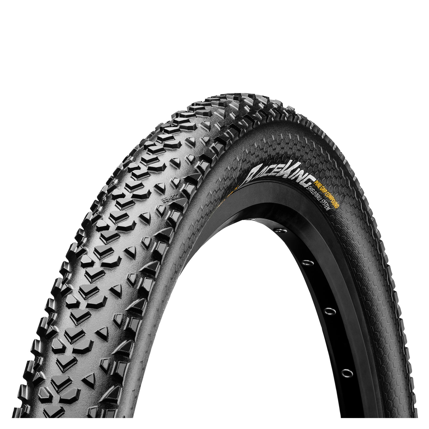 Continental Race King ShieldWall Tyre - Foldable PureGrip Compound: BLACK/BLACK 26X2.20"
