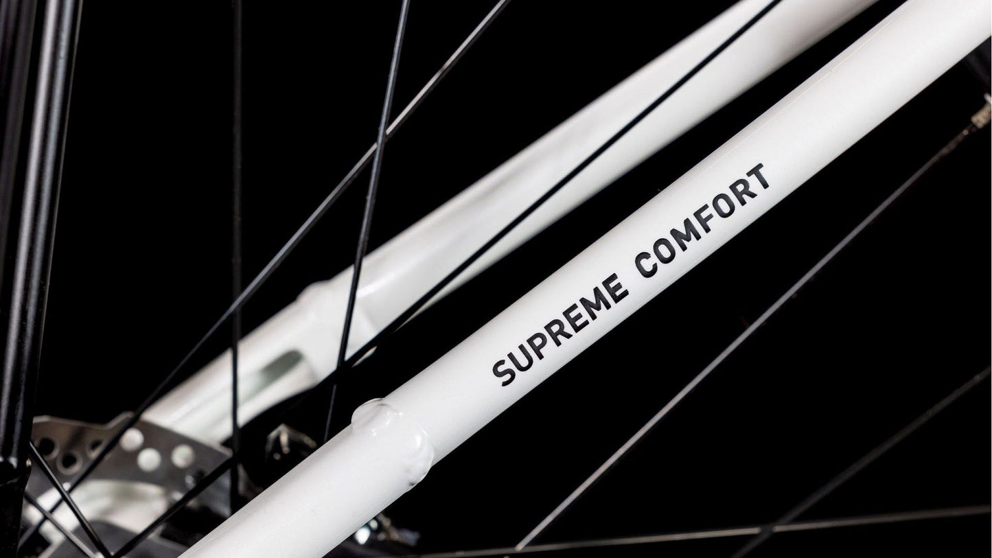 CUBE SUPREME HYBRID COMFORT ONE 500 METALLICWHITE/BLACK 2025