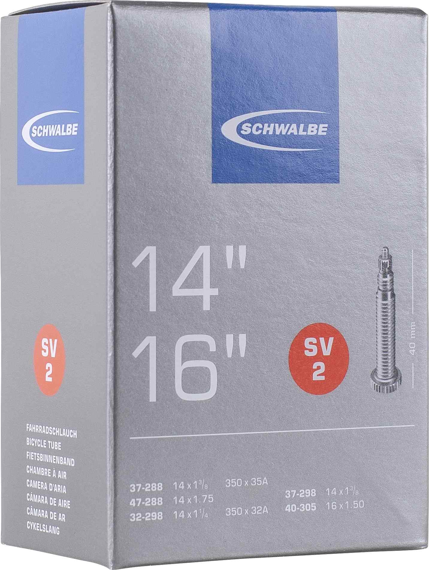 SCHWALBE INNER TUBE SV19+ AIR PLUS 54/65-622 40mm