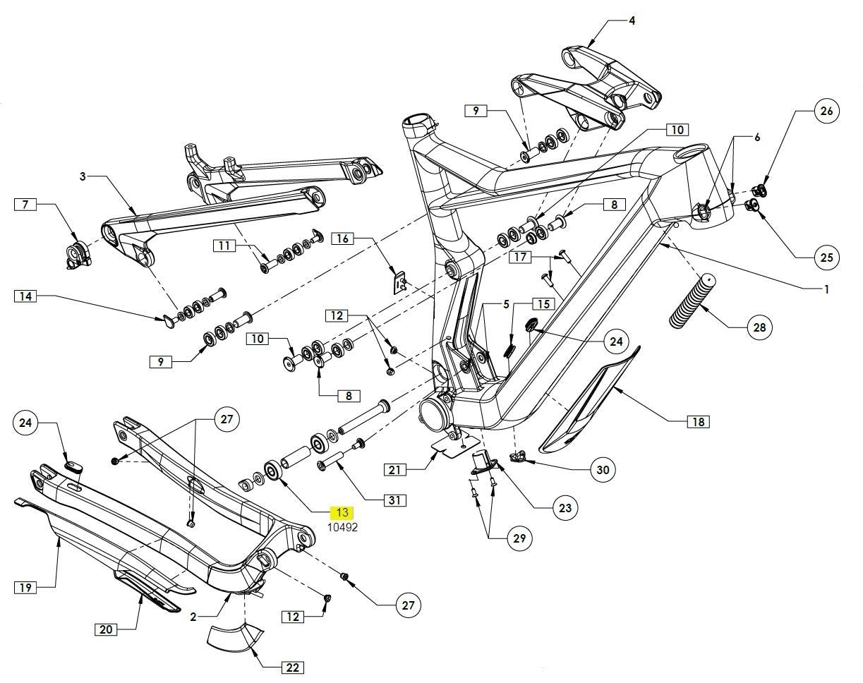 CUBE Main Pivot Set Stereo 150 C:62/C:68 My2018