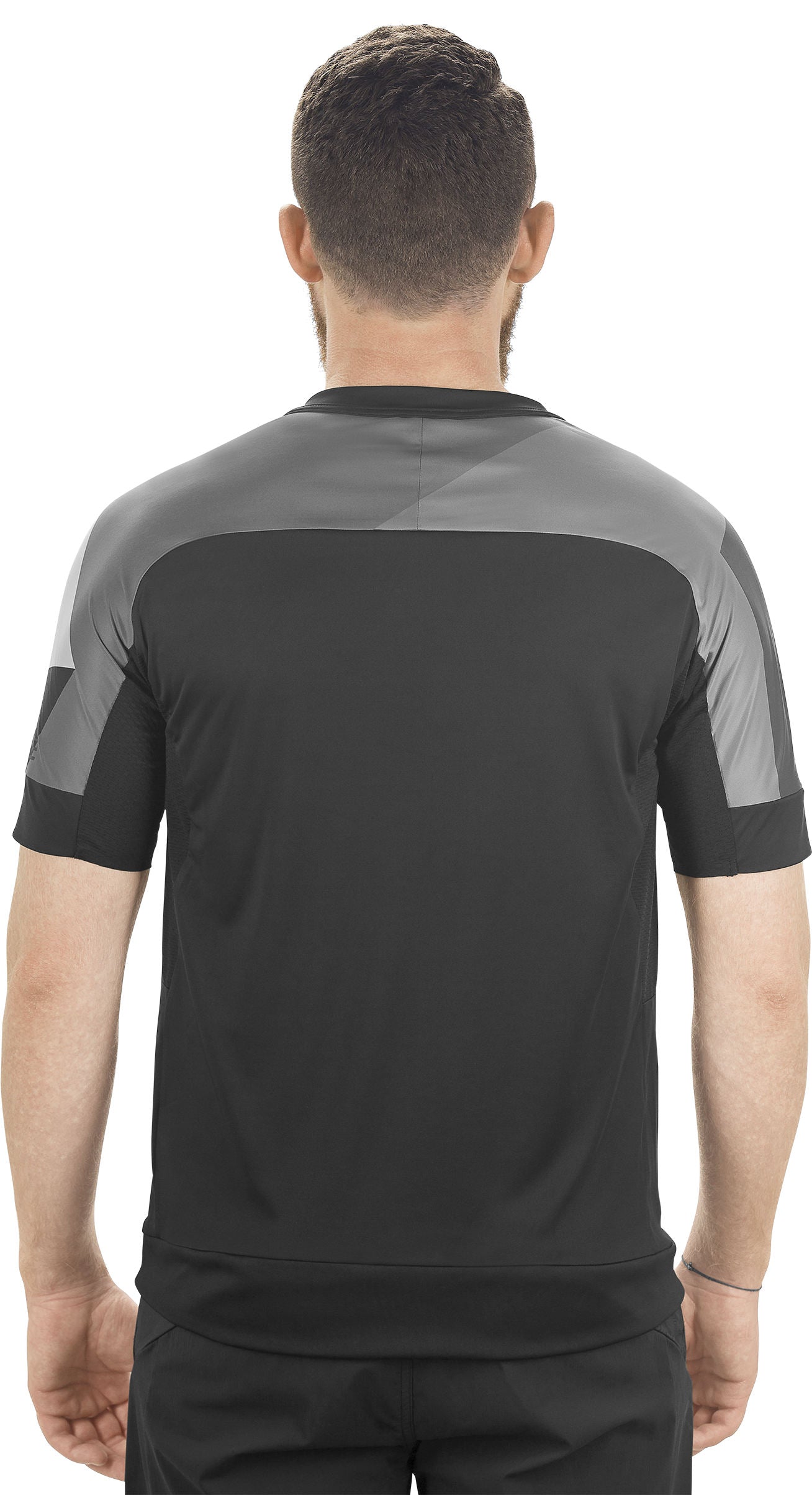 Camiseta de cuello redondo CUBE Am de manga corta y camuflaje gris