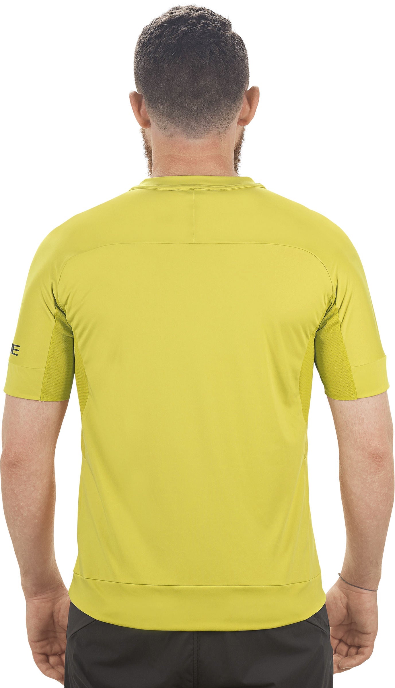 Jersey de cuello redondo CUBE Am manga corta color citrino