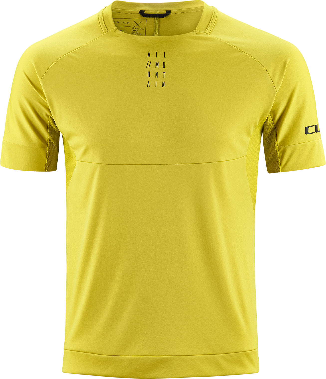 Jersey de cuello redondo CUBE Am manga corta color citrino