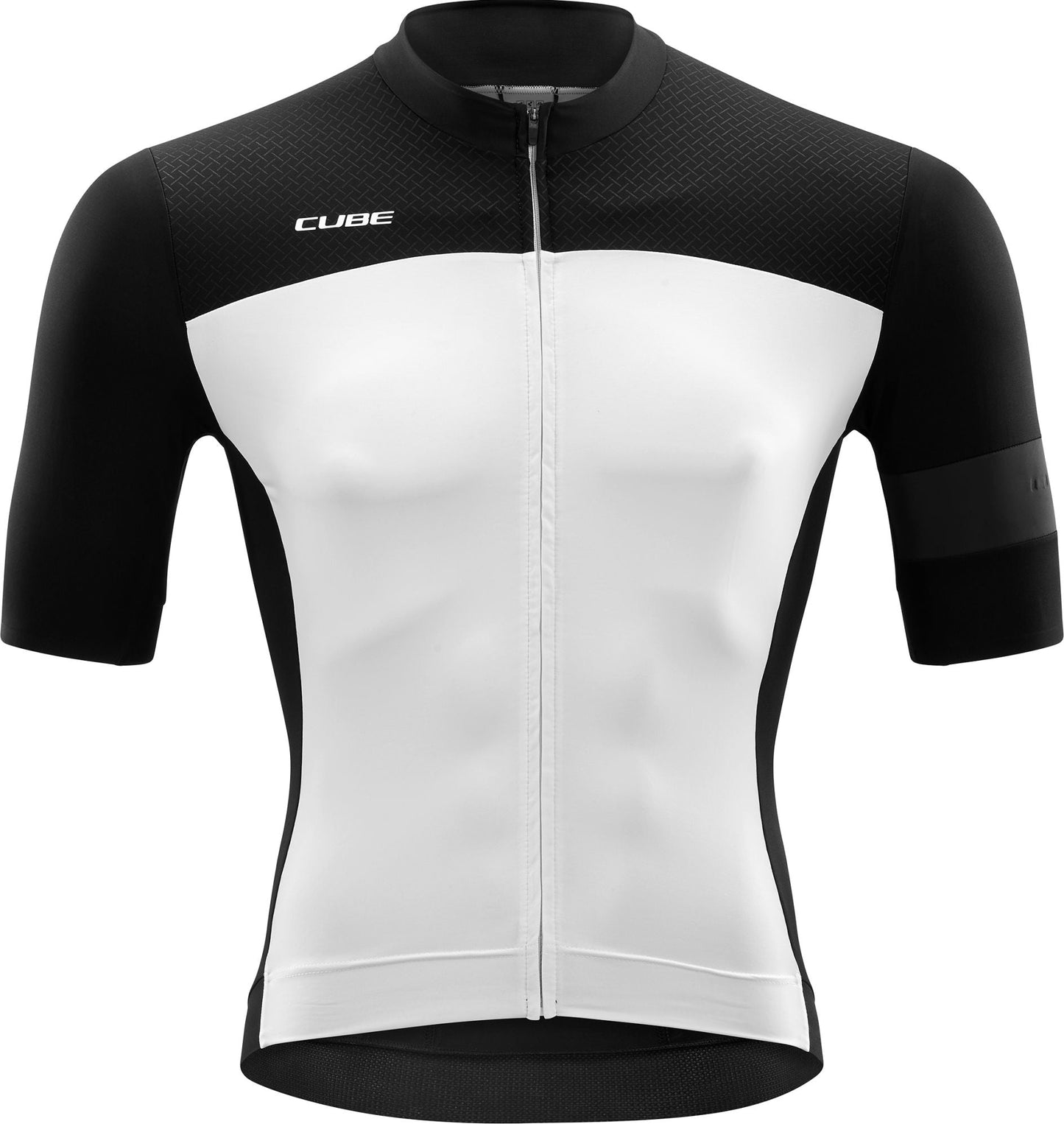 Camiseta CUBE Blackline manga corta negra y blanca