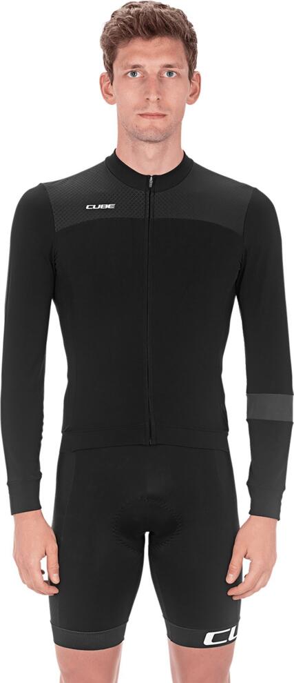 CUBE Blackline Trikot L/S Schwarz