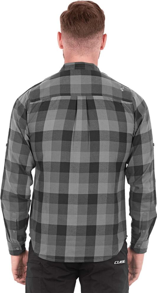 CUBE Work Shirt L/S Grey Check