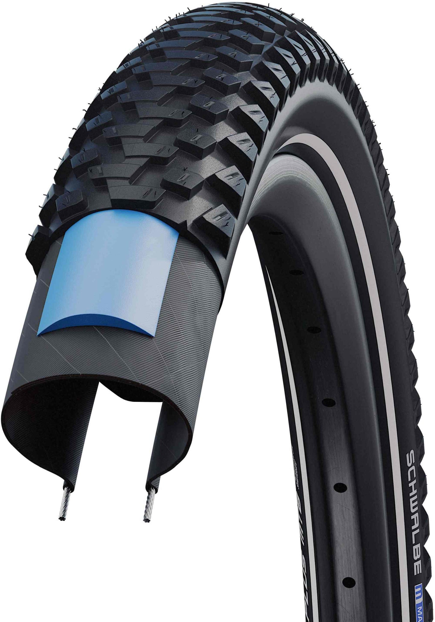 Schwalbe Marathon Plus - Ruedas de bicicleta de montaña Smartguard 27,5 x 2,10
