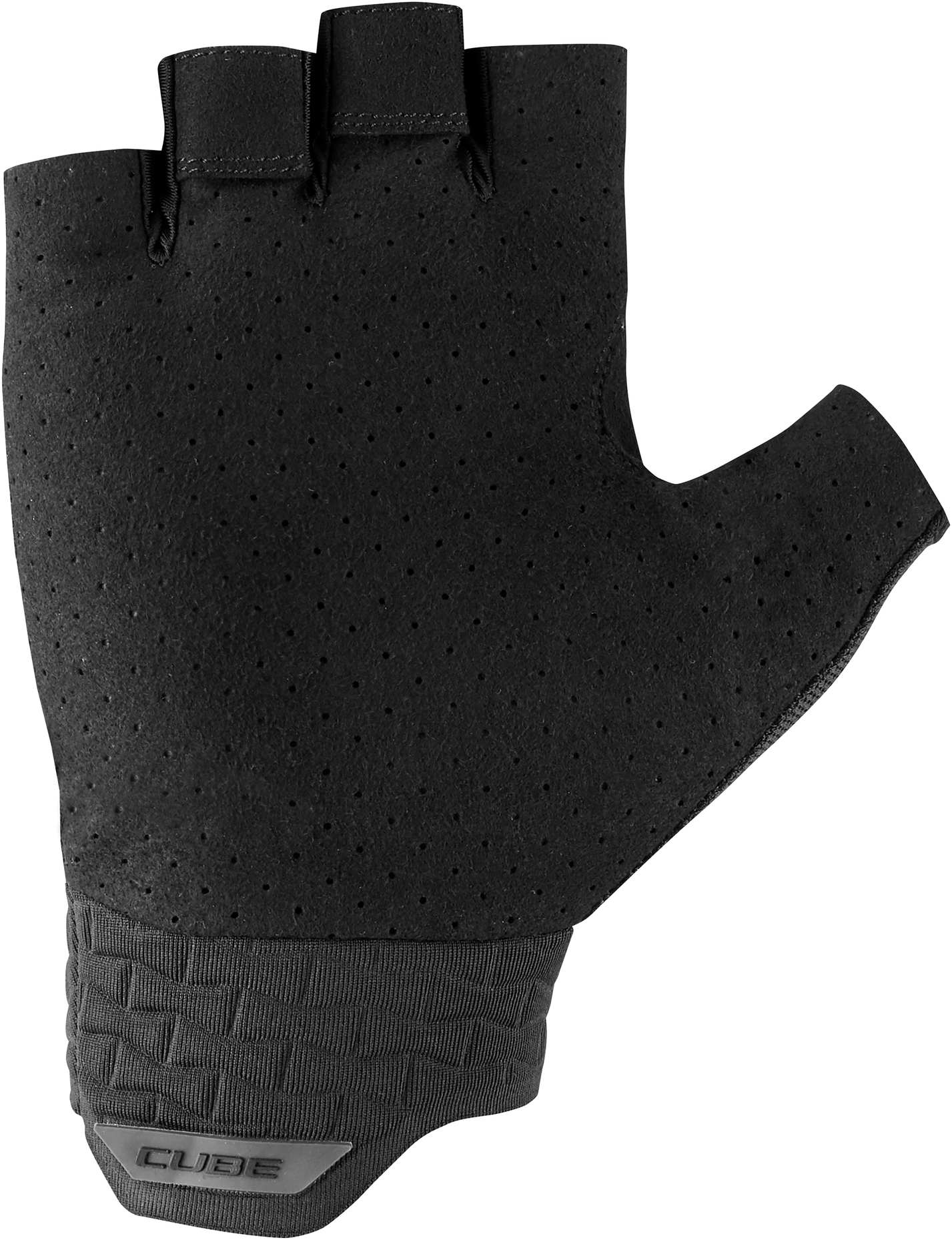 Guantes CUBE Performance de dedos cortos, color negro
