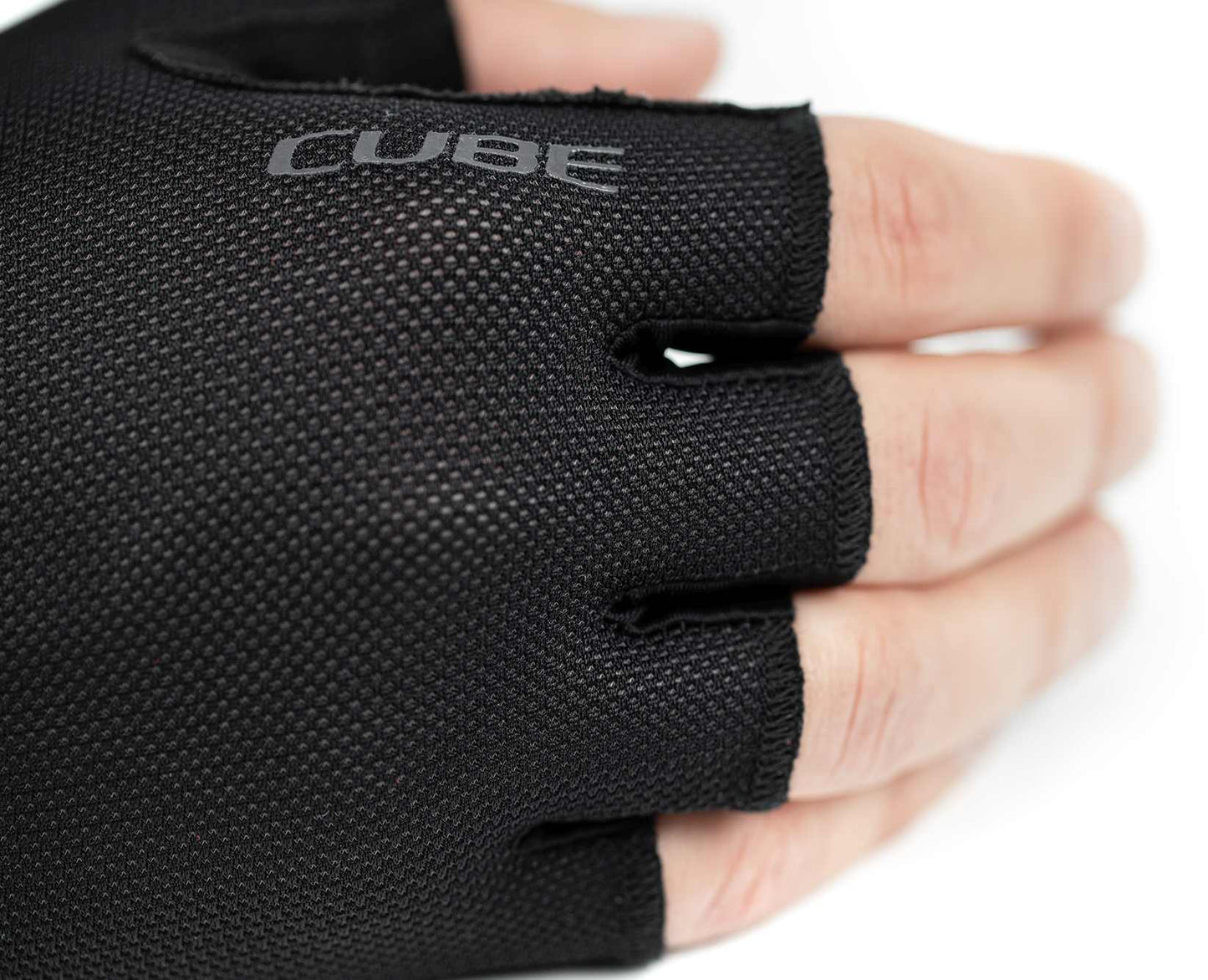 Guantes CUBE Performance de dedos cortos, color negro