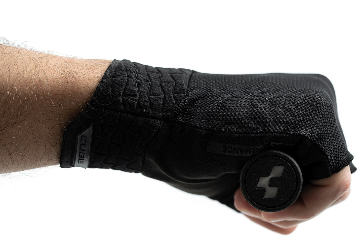 Guantes CUBE Performance de dedos cortos, color negro