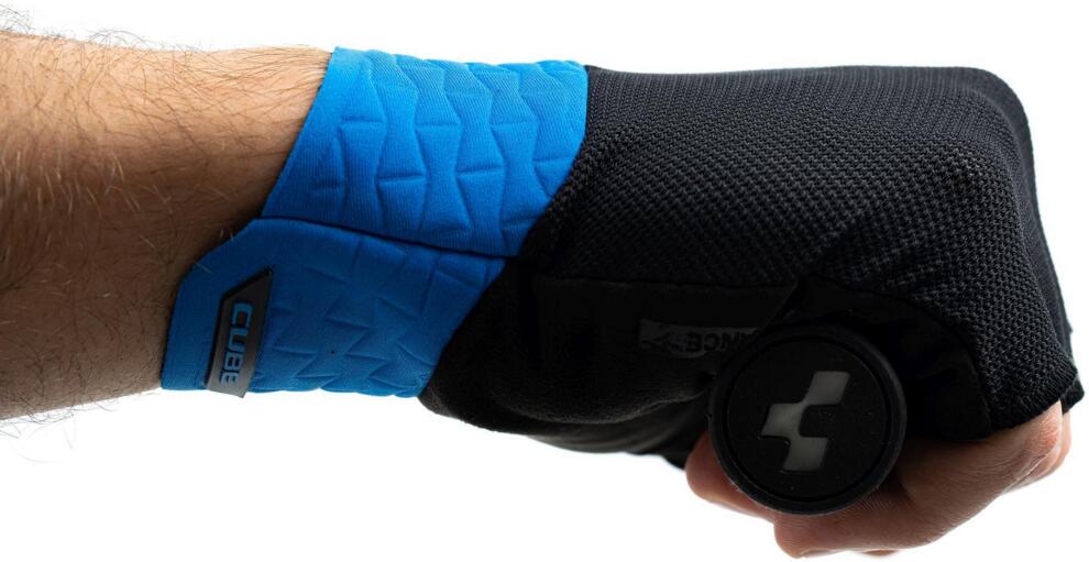 CUBE Handschuhe Performance Kurzfinger Schwarz/Blau